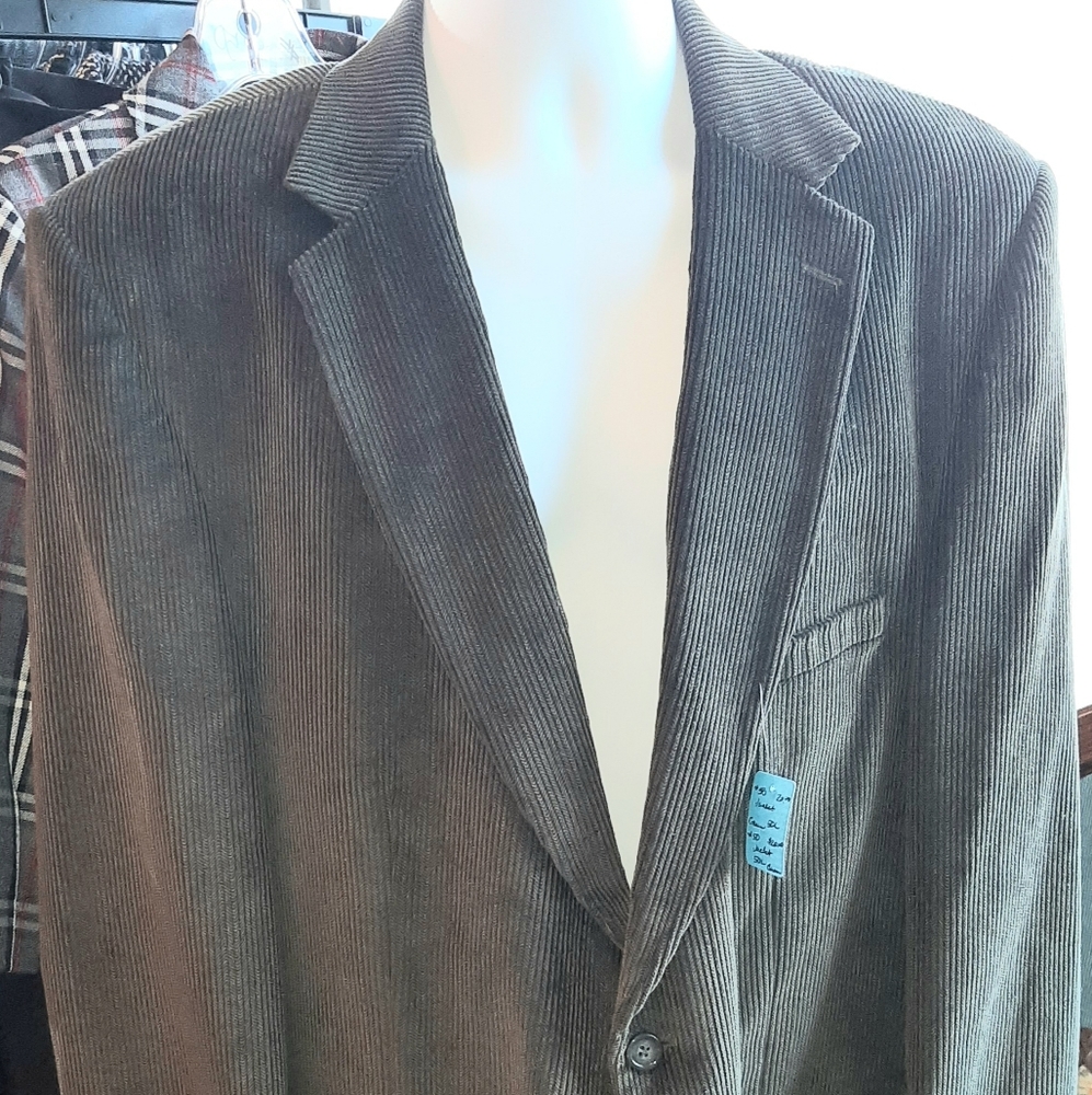 NWT Statements corduroy olive dress jacket